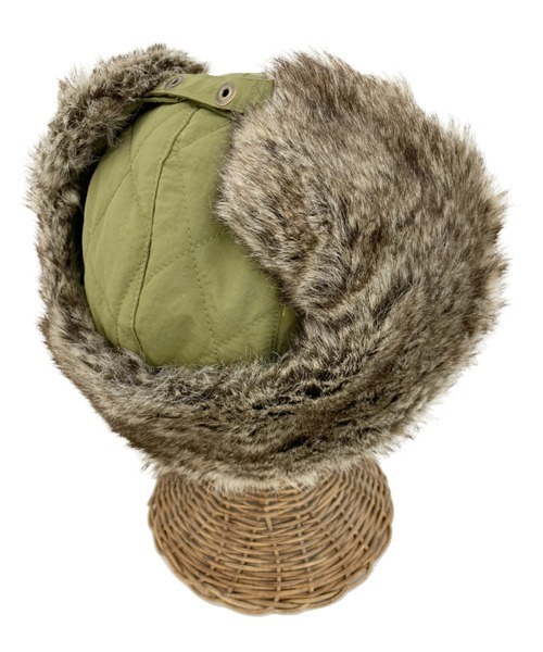 polcadot（ポルカドット）の「NYLON QUILTING FLIGHT CAP/ナイロン キルティングフライトキャップ（キャップ・メンズ・ベージュ/グレー/カーキ・FREE）」の8枚目の写真