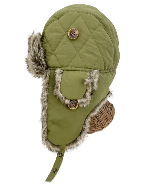 polcadot（ポルカドット）の「NYLON QUILTING FLIGHT CAP/ナイロン キルティングフライトキャップ（キャップ・メンズ・ベージュ/グレー/カーキ・FREE）」の9枚目の写真