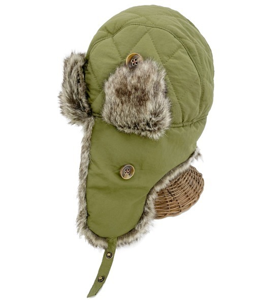 polcadot（ポルカドット）の「NYLON QUILTING FLIGHT CAP/ナイロン キルティングフライトキャップ（キャップ・メンズ・ベージュ/グレー/カーキ・FREE）」の10枚目の写真