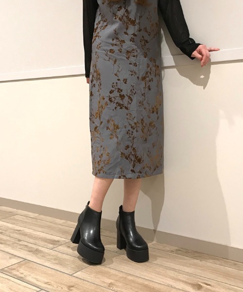 attagirl(アタガール)の「スクエアトゥジッパーデザインショートブーツ(ブーツ・レディース・ブラック系その他/ブラック/ブラウン系その他・L/LL/S/M)」の17枚目の写真