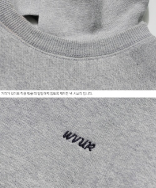 WV PROJECT(ダブリューブイプロジェクト)の「WV PROJECT(ダブリューブイプロジェクト)/JEJE SWEATSHIRT/オーバーサイズ 襟付き スウェット【セットアップ対応商品】(スウェット・メンズ・ブラック/グレー/オートミール/ネイビー・M/L/S)」の16枚目の写真