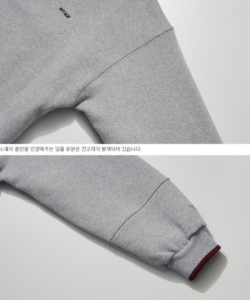 WV PROJECT(ダブリューブイプロジェクト)の「WV PROJECT(ダブリューブイプロジェクト)/JEJE SWEATSHIRT/オーバーサイズ 襟付き スウェット【セットアップ対応商品】(スウェット・メンズ・ブラック/グレー/オートミール/ネイビー・M/L/S)」の17枚目の写真