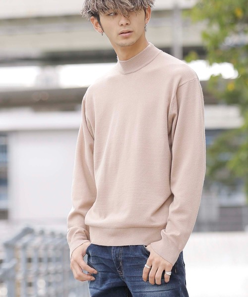 ADMIX/ATELIER SAB MEN（アドミックスアトリエサブメン）の「ハイゲージ編み ハンドウォッシャブル 梳毛風 モックネック ハイネック セーター（ニット/セーター・メンズ・ライトグレー/オフホワイト/アッシュブラウン/ブラック/チャコールグレー/ベージュ/グリーン系その他/グリーン/アッシュグレー・50/48）」の11枚目の写真