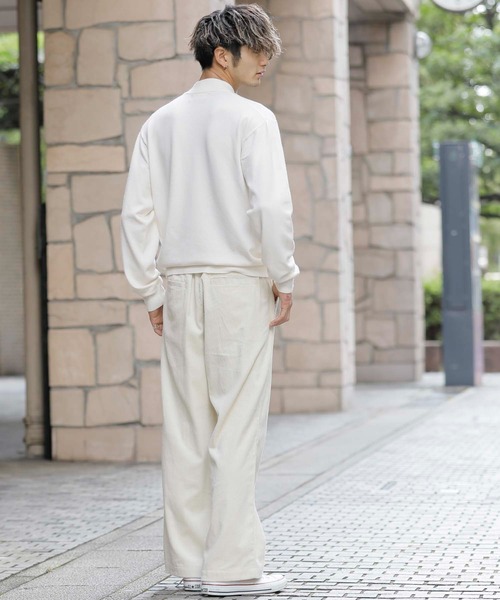 ADMIX/ATELIER SAB MEN（アドミックスアトリエサブメン）の「ハイゲージ編み ハンドウォッシャブル 梳毛風 モックネック ハイネック セーター（ニット/セーター・メンズ・ライトグレー/オフホワイト/アッシュブラウン/ブラック/チャコールグレー/ベージュ/グリーン系その他/グリーン/アッシュグレー・50/48）」の17枚目の写真