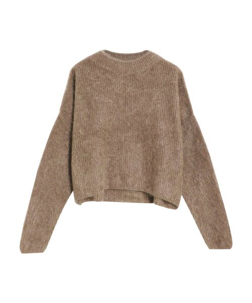 ELENDEEK（エレンディーク）の「カシミアファーニット（ニット/セーター・レディース・グレー/ブラウン・FREE）」の2枚目の写真