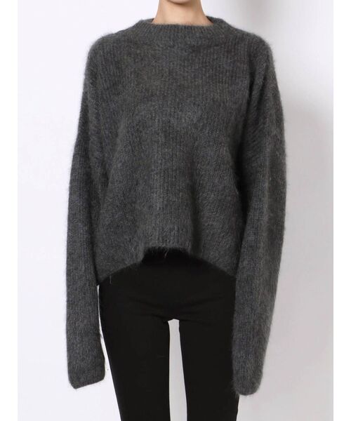 ELENDEEK（エレンディーク）の「カシミアファーニット（ニット/セーター・レディース・グレー/ブラウン・FREE）」の4枚目の写真