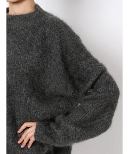 ELENDEEK（エレンディーク）の「カシミアファーニット（ニット/セーター・レディース・グレー/ブラウン・FREE）」の8枚目の写真