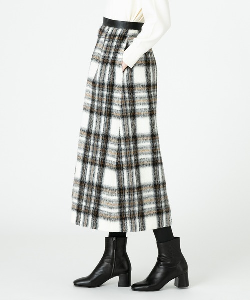 ◆新品◆ allureville ブランケット チェックスカート allureville（アルアバイル）の「ブランケットチェックスカート