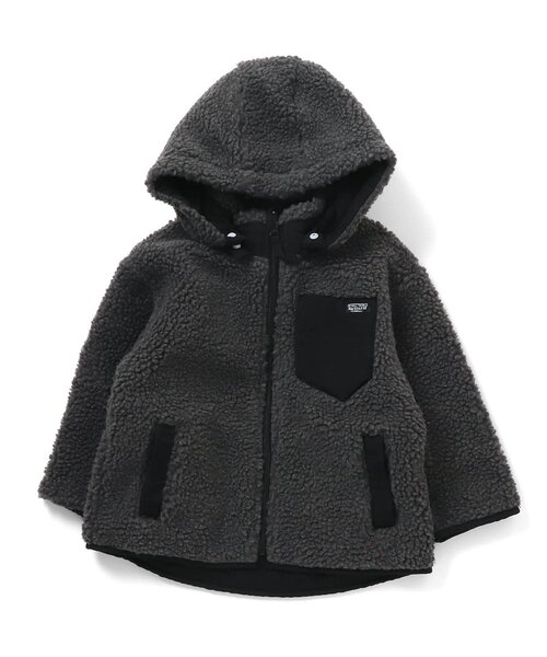 F.O.KIDS（エフオーキッズ）の「リバーシブルマウンテンジャケット（ダウンジャケット/コート・キッズ・エメラルド/チャコール/ネイビー/レッド/カーキ・100/80/110/130/120/140/95/90）」の2枚目の写真