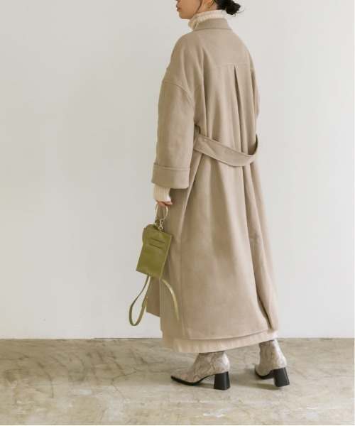 RANDA（ランダ）の「オーバーサイズスリットコート（チェスターコート・レディース・クリーム/ベージュ/グリーン・0/1）」の12枚目の写真