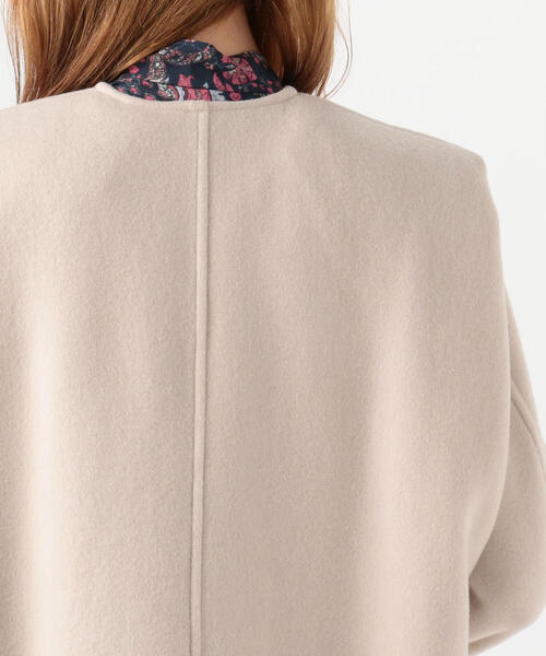 ISABEL MARANT（イザベルマラン）の「ISABEL MARANT EGELTON ウール ロングコート（ノーカラーコート・レディース・ホワイト・34）」の8枚目の写真