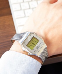 Timex デジタル腕時計 シルバー Amazon | Timex ユニ T80 スチール 36mm 腕時計, シルバートーン