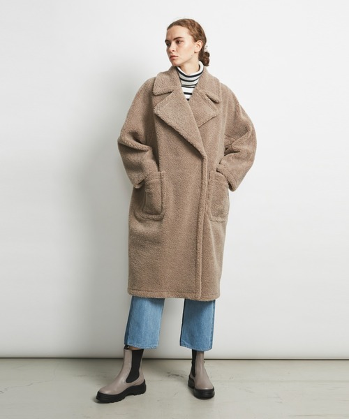 HELIOPOLE☆BOA SHAGGY CHESTER CT ボアコート 38 HELIOPOLE（エリオポール）の「BOA SHAGGY CHESTER CT（その他アウター