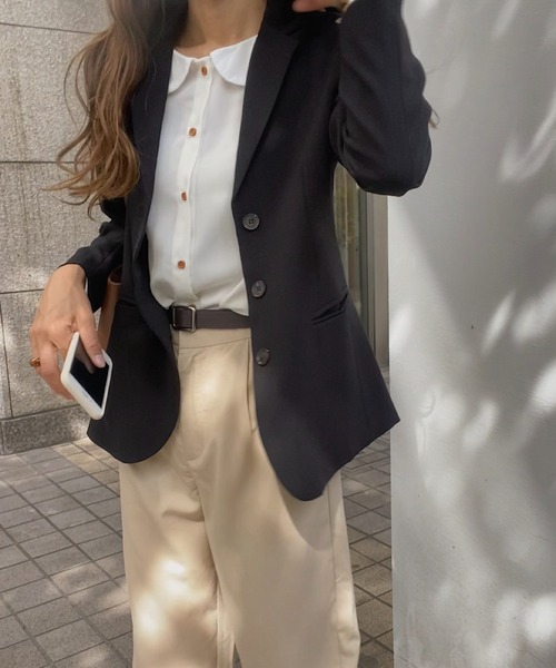 LAUIR(ラウアー)の「スクエアバックルノーホールベルト(ベルト・レディース・ブラウン/ブラック・FREE)」の10枚目の写真