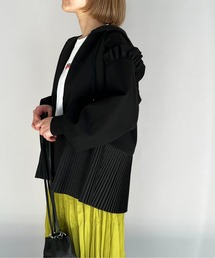 PICCIN | フリルスリーブプリーツフーディー(パーカー)