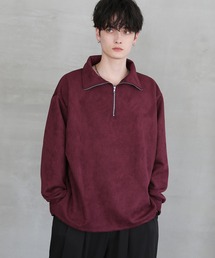 ASTRONOMY | フェイクスウェードハーフジッププルオーバー(スウェット)