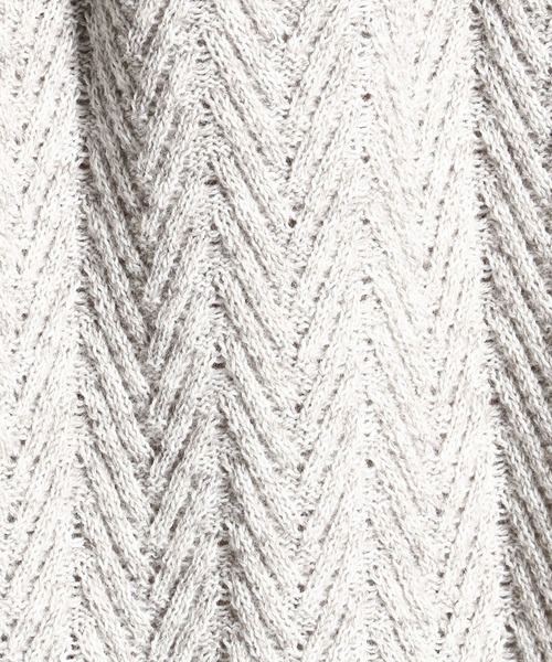 NICOLE CLUB FOR MEN（ニコルクラブフォーメン）の「ヘリンボン柄アフガンネックプルオーバー（ニット/セーター・メンズ・ホワイト×ブラック/ブラック系その他/レッド系その他/ホワイト×ライトグレー・MEDIUM/LARGE）」の12枚目の写真