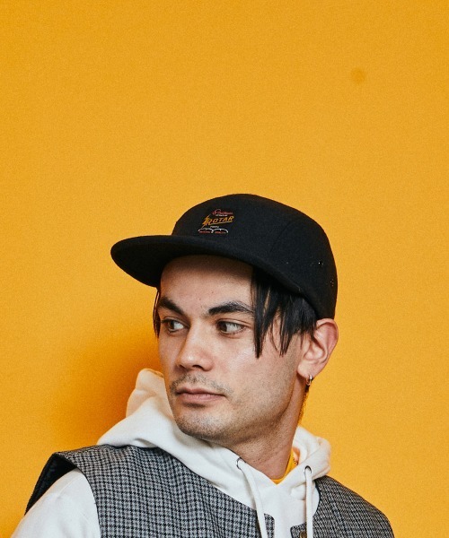 ROTAR（ローター）の「Melton WORK Jockey  CAP メルトン ワーク ジョッキー キャップ（キャップ・メンズ・ブラック/ダークグレー/オリーブ/ネイビー・FREE）」の5枚目の写真