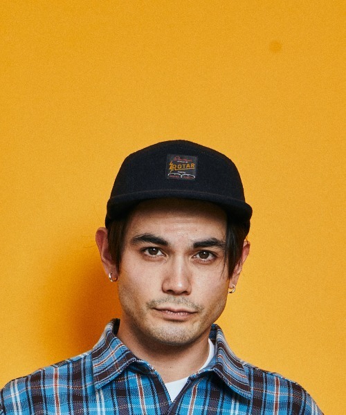 ROTAR（ローター）の「Melton WORK Jockey  CAP メルトン ワーク ジョッキー キャップ（キャップ・メンズ・ブラック/ダークグレー/オリーブ/ネイビー・FREE）」の8枚目の写真