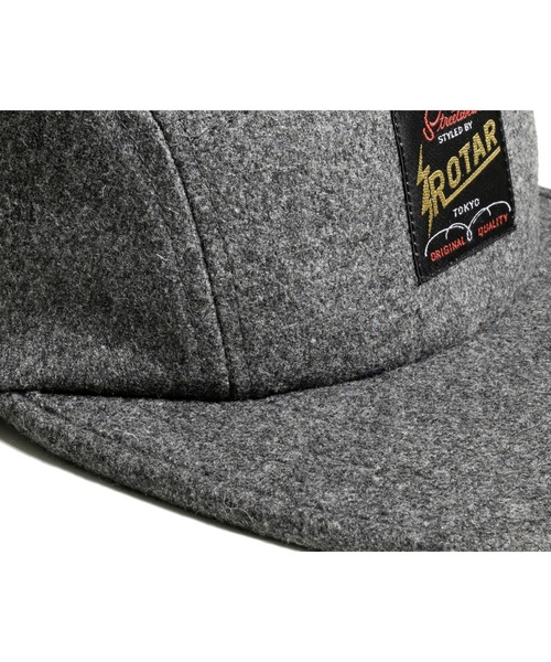 ROTAR（ローター）の「Melton WORK Jockey  CAP メルトン ワーク ジョッキー キャップ（キャップ・メンズ・ブラック/ダークグレー/オリーブ/ネイビー・FREE）」の16枚目の写真
