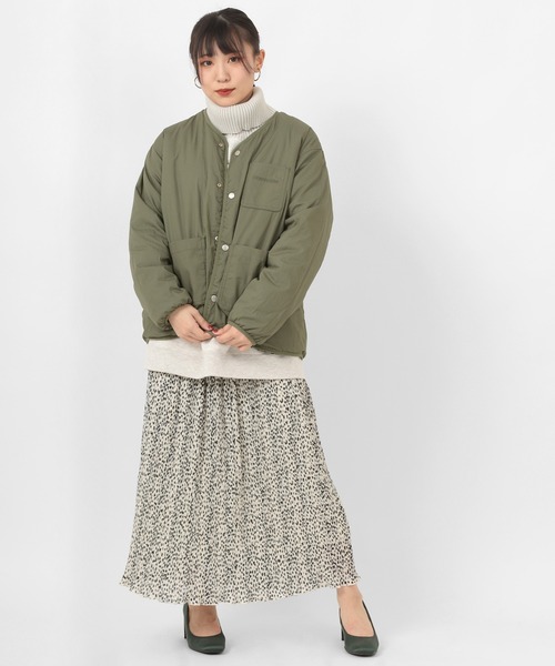 CONVERSE(コンバース)の「【CONVERSE/コンバース】リバーシブル ノーカラーボアジャケット/ノーカラーJKT(ノーカラージャケット・レディース・ブラック/アイボリー/モカ・M/L)」の7枚目の写真
