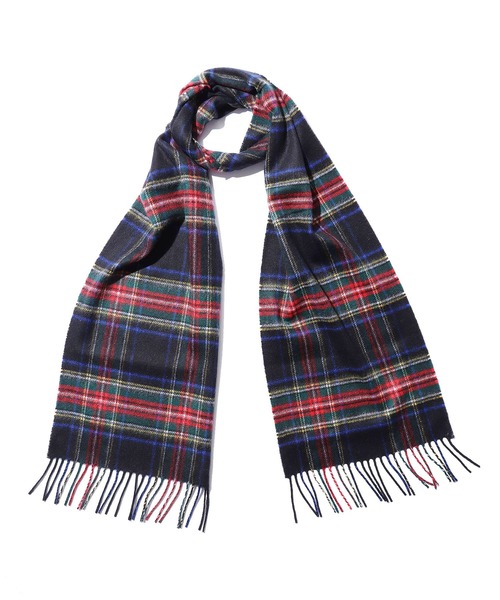 Johnstons of Elgin（ジョンストンズオブエルガン）の「JOHNSTONS/ジョンストンズ マフラー カシミヤ チェック 無地（マフラー・メンズ・マルチ/ブラック系その他/レッド系その他/シルバー系その他/ブラック系その他2/グレー系その他2/レッド系その他2/ピンク系その他/オレンジ系その他/グリーン系その他/ブルー系その他/グレー系その他/ブラック×ホワイト/ベージュ系その他/ネイビー系1/レッド系その他3/ブラック/ベージュ系その他2/ネイビー系/シルバー/チャコール/グレー/ダークネイビー・FREE）」の4枚目の写真