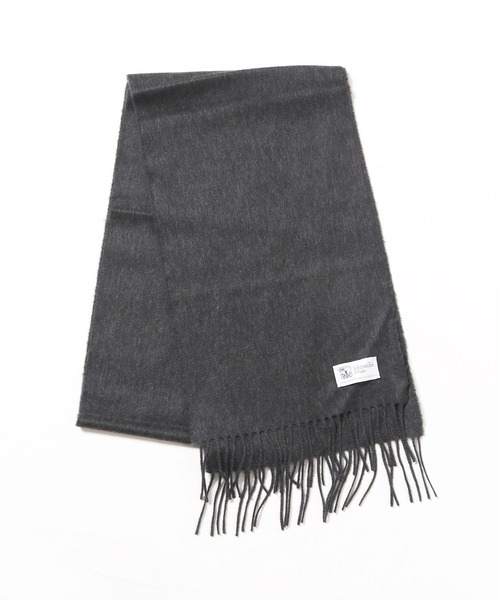 Johnstons of Elgin（ジョンストンズオブエルガン）の「JOHNSTONS/ジョンストンズ マフラー カシミヤ チェック 無地（マフラー・メンズ・マルチ/ブラック系その他/レッド系その他/シルバー系その他/ブラック系その他2/グレー系その他2/レッド系その他2/ピンク系その他/オレンジ系その他/グリーン系その他/ブルー系その他/グレー系その他/ブラック×ホワイト/ベージュ系その他/ネイビー系1/レッド系その他3/ブラック/ベージュ系その他2/ネイビー系/シルバー/チャコール/グレー/ダークネイビー・FREE）」の8枚目の写真