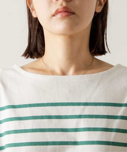 ANGIE（アンジー）の「パネルボーダー ボートネック ロンT（Tシャツ/カットソー・レディース・ブラック系その他/グリーン系その他/ブルー系その他/イエロー系その他/レッド系その他・FREE）」の11枚目の写真