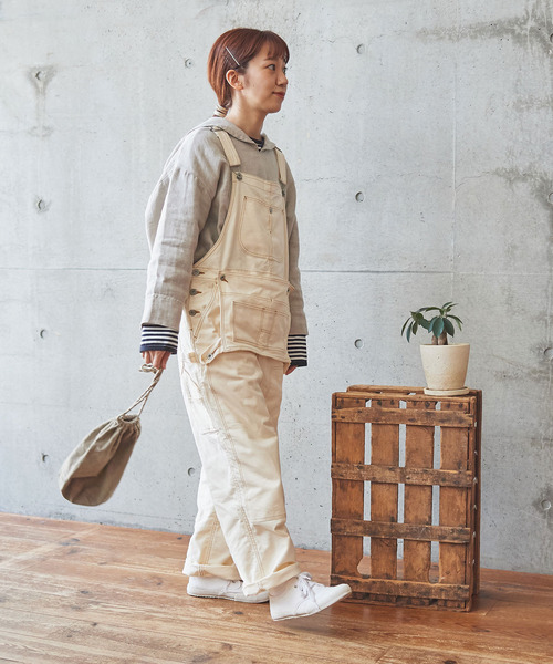 PAR ICI KLASSISK（パーリッシィクラシスク）の「フレンチワーカーサージ オーバーオール（サロペット/オーバーオール・レディース・ブルー/アイボリー・FREE）」の14枚目の写真