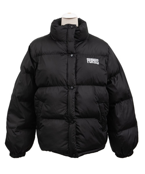 PUNYUS（プニュズ）の「エコダウンジャケット（ダウンジャケット/コート・レディース・ブラック/ライトパープル/イエロー・1/2/4/3）」の9枚目の写真