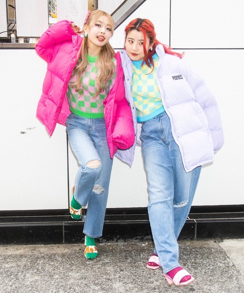 PUNYUS（プニュズ）の「エコダウンジャケット（ダウンジャケット/コート・レディース・ブラック/ライトパープル/イエロー・1/2/4/3）」の16枚目の写真