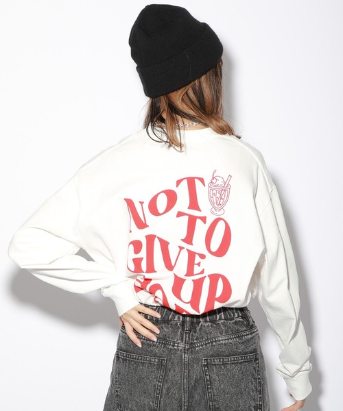 PBLIM(ページボーイリム)の「【PAGEBOYLIM】ユガミロゴロンT(Tシャツ/カットソー・レディース・ブラック/オフホワイト/グリーン・MEDIUM/LARGE)」の5枚目の写真