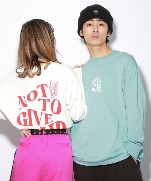 PBLIM(ページボーイリム)の「【PAGEBOYLIM】ユガミロゴロンT(Tシャツ/カットソー・レディース・ブラック/オフホワイト/グリーン・MEDIUM/LARGE)」の11枚目の写真
