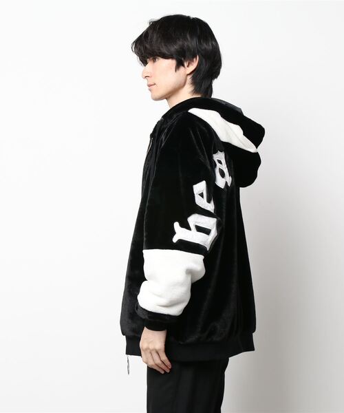 LB/S (エルビーエス)の「バックロゴフェイクファーフードブルゾン(ブルゾン・メンズ・ホワイト/ブラック/ブラウン・MEDIUM/LARGE/X-LARGE)」の5枚目の写真