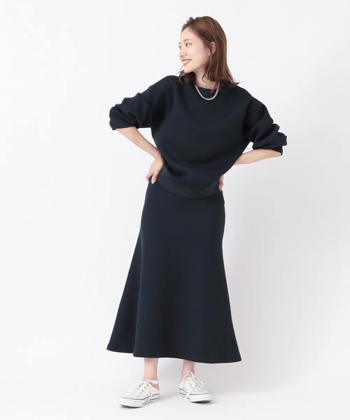 plage（プラージュ）の「minimal sweat スカート◆（スカート・レディース・ホワイト/ネイビー・38/36）」の3枚目の写真