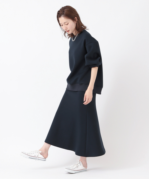 plage（プラージュ）の「minimal sweat スカート◆（スカート・レディース・ホワイト/ネイビー・38/36）」の4枚目の写真