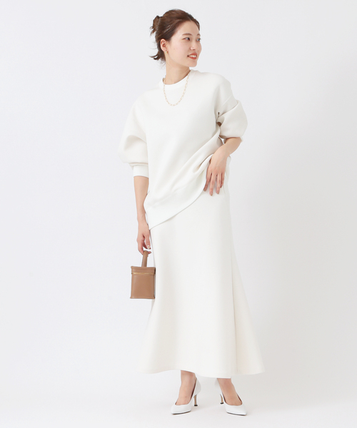 plage（プラージュ）の「minimal sweat スカート◆（スカート・レディース・ホワイト/ネイビー・38/36）」の8枚目の写真