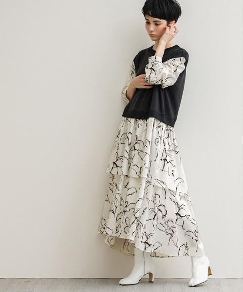 La Gemme ラジェム のワンピース 裏起毛ドッキングワンピース Lgww At5007 をセール価格で購入できます La Gemme ワンピース 裏起毛ドッキングワンピース