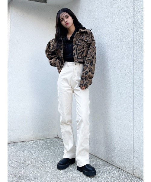 ENVYM（アンビー）の「ライン切替ツイルＰＴ（その他パンツ・レディース・ブラック/アイボリー/グレー・SMALL/MEDIUM）」の9枚目の写真