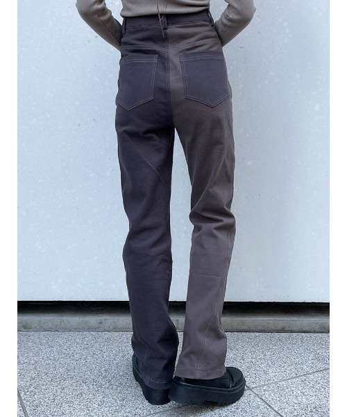 ENVYM（アンビー）の「ライン切替ツイルＰＴ（その他パンツ・レディース・ブラック/アイボリー/グレー・SMALL/MEDIUM）」の12枚目の写真