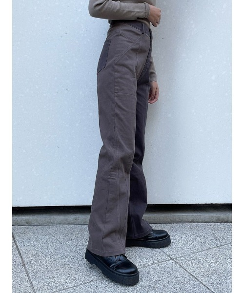 ENVYM（アンビー）の「ライン切替ツイルＰＴ（その他パンツ・レディース・ブラック/アイボリー/グレー・SMALL/MEDIUM）」の13枚目の写真