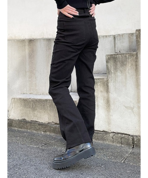 ENVYM（アンビー）の「ライン切替ツイルＰＴ（その他パンツ・レディース・ブラック/アイボリー/グレー・SMALL/MEDIUM）」の14枚目の写真