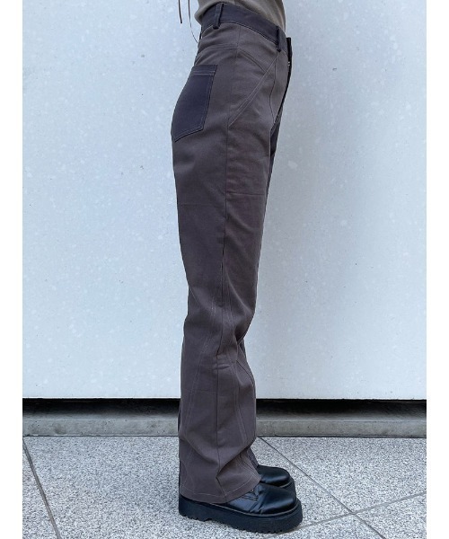 ENVYM（アンビー）の「ライン切替ツイルＰＴ（その他パンツ・レディース・ブラック/アイボリー/グレー・SMALL/MEDIUM）」の19枚目の写真