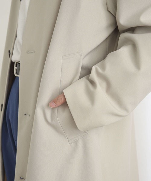SENSE OF PLACE by URBAN RESEARCH（センスオブプレイスバイアーバンリサーチ）の「『セットアップ対応』ステンカラーコート（ステンカラーコート・メンズ・ライトベージュ/ブラック/グレー・MEDIUM/LARGE）」の6枚目の写真