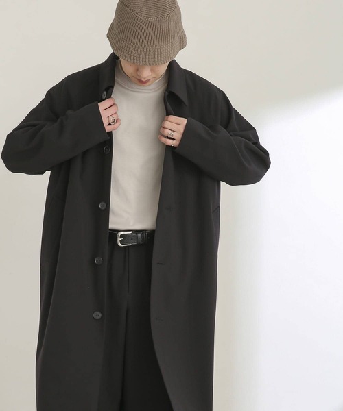 SENSE OF PLACE by URBAN RESEARCH（センスオブプレイスバイアーバンリサーチ）の「『セットアップ対応』ステンカラーコート（ステンカラーコート・メンズ・ライトベージュ/ブラック/グレー・MEDIUM/LARGE）」の21枚目の写真