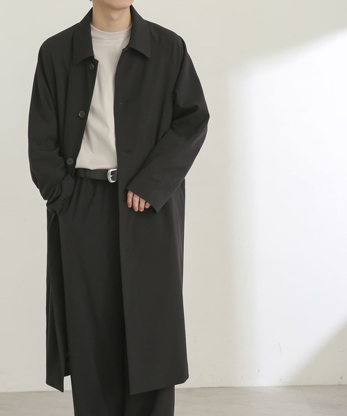 SENSE OF PLACE by URBAN RESEARCH（センスオブプレイスバイアーバンリサーチ）の「『セットアップ対応』ステンカラーコート（ステンカラーコート・メンズ・ライトベージュ/ブラック/グレー・MEDIUM/LARGE）」の22枚目の写真
