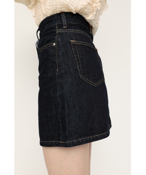 SLY（スライ）の「CHARLIE HW S/SK-A/ハイウエストスカート（デニムスカート・レディース・ブルー・0/1/2）」の5枚目の写真