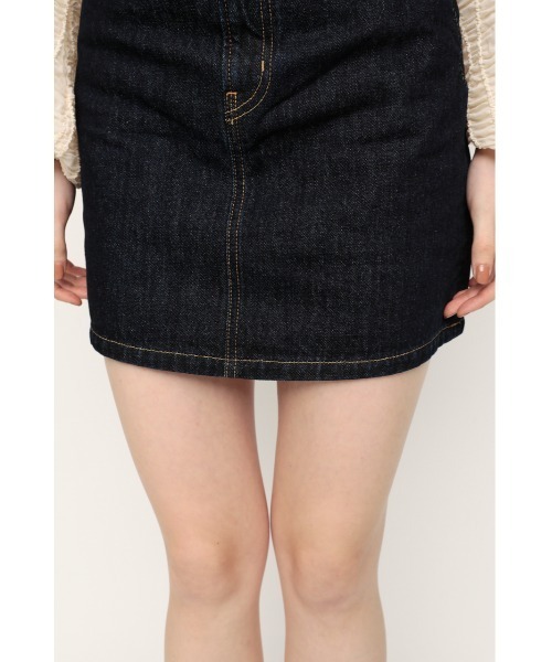 SLY（スライ）の「CHARLIE HW S/SK-A/ハイウエストスカート（デニムスカート・レディース・ブルー・0/1/2）」の10枚目の写真