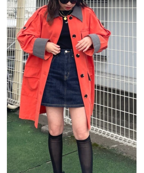 SLY（スライ）の「CHARLIE HW S/SK-A/ハイウエストスカート（デニムスカート・レディース・ブルー・0/1/2）」の12枚目の写真