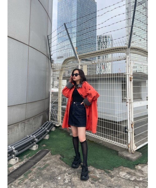 SLY（スライ）の「CHARLIE HW S/SK-A/ハイウエストスカート（デニムスカート・レディース・ブルー・0/1/2）」の13枚目の写真